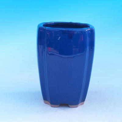 Ceramic bonsai bowl - cascade, blue - 1