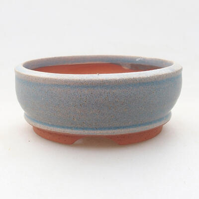 Ceramic bonsai bowl 9 x 9 x 3.5 cm, color blue - 1
