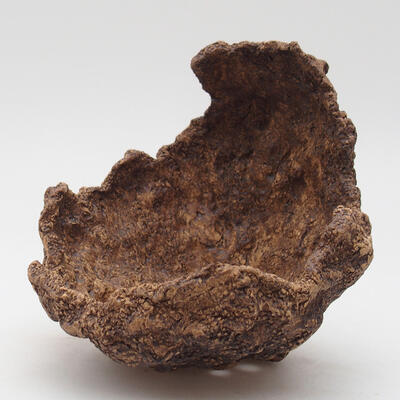 Ceramic shell 12 x 15 x 14.5 cm, color brown - 1