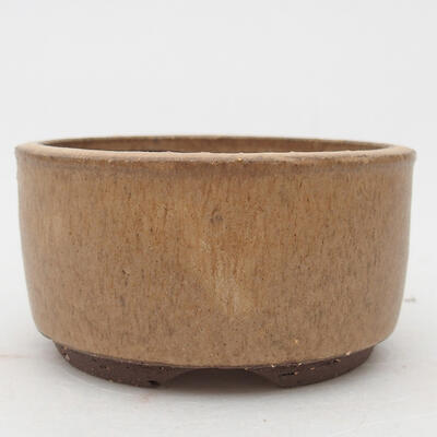 Ceramic bonsai bowl 8.5 x 8.5 x 4.5 cm, color beige - 1