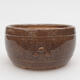Ceramic bonsai bowl 9 x 9 x 4.5 cm, color brown - 1/3