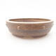 Ceramic bonsai bowl 17.5 x 17.5 x 5 cm, brown color - 1/4