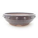 Ceramic bonsai bowl 17.5 x 17.5 x 5.5 cm, brown color - 1/4