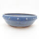 Ceramic bonsai bowl 22 x 22 x 7 cm, color blue - 1/4