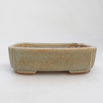 Ceramic bonsai bowl 15 x 12 x 4 cm, color gray - 1
