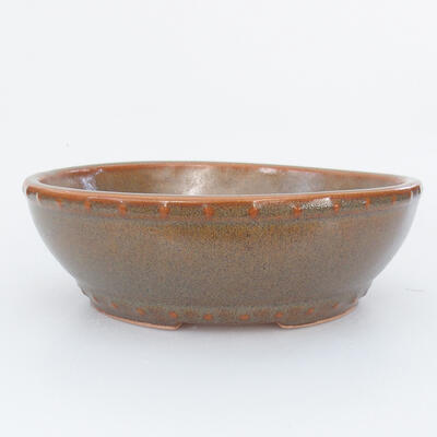 Ceramic bonsai bowl 18 x 18 x 5.5 cm, color gray - 1