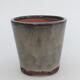 Ceramic bonsai bowl 9.5 x 9.5 x 9 cm, color gray - 1/3