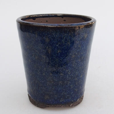 Ceramic bonsai bowl 9 x 9 x 9.5 cm, color blue - 1