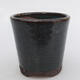 Ceramic bonsai bowl 9.5 x 9.5 x 9 cm, color green - 1/3