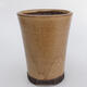 Ceramic bonsai bowl 9.5 x 9.5 x 12.5 cm, color brown - 1/3