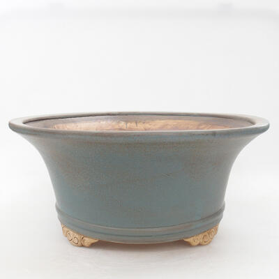 Ceramic bonsai bowl 32 x 32 x 14 cm, color blue - 1