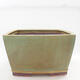 Ceramic bonsai bowl 27 x 27 x 15.5 cm, color green - 1/3