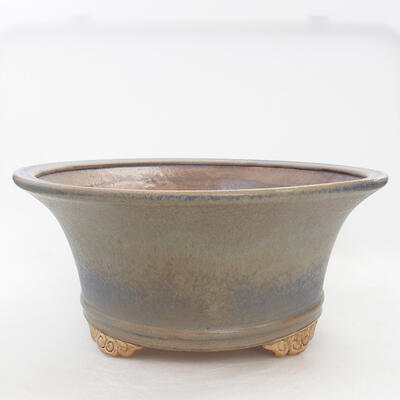 Ceramic bonsai bowl 32 x 32 x 14 cm, color blue - 1