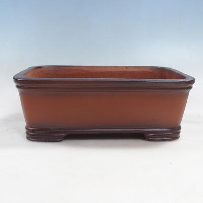 Bonsai bowl 32 x 24 x 12 cm, brick color - 1