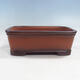 Bonsai bowl 32 x 24 x 12 cm, brick color - 1/3