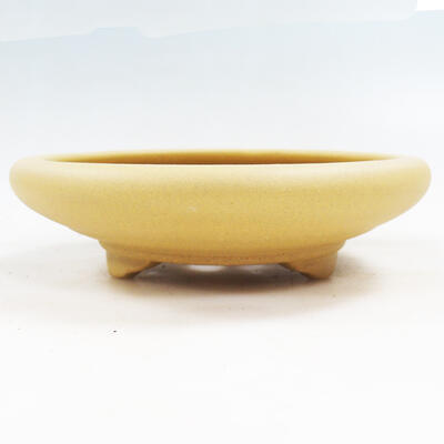 Bonsai bowl 15.5 x 15.5 x 4 cm, color ocher - 1