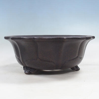 Bonsai bowl 30 x 30 x 12 cm, color brown - 1