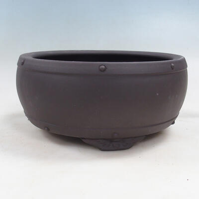 Bonsai bowl 24 x 24 x 11 cm, color brown - 1