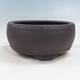 Bonsai bowl 24 x 24 x 11 cm, color brown - 1/3