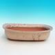 Ceramic bonsai bowl H 10 - 37 x 27 x 10 cm, beige - 37 x 27 x 10 cm - 1/3