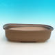 Ceramic bonsai bowl H 10 - 37 x 27 x 10 cm, brown - 37 x 27 x 10 cm - 1/3