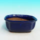 Ceramic bonsai bowl H 31 - 14,5 x 12,5 x 6 cm, blue - 14.5 x 12.5 x 6 cm - 1/3