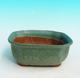 Ceramic bonsai bowl H 31 - 14,5 x 12,5 x 6 cm, green - 14.5 x 12.5 x 6 cm - 1/3