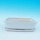 Bonsai pot  and tray of water  H07, white - 1/3