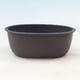 Bonsai bowl plastic MP-4 brown - 16 x 12.5 x 6 cm - 1/3