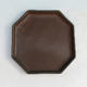 Bonsai tray 13 - 11 x 11 x 1,5 cm, brown - 11 x 11 x 1.5 cm - 1/3