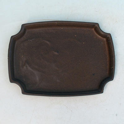 Bonsai water tray H 03 - 16,5 x 11,5 x 1 cm, brown - 16.5 x 11.5 x 1 cm - 1