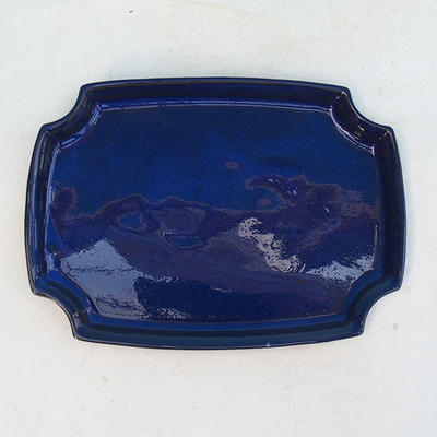 Bonsai water tray H 03 - 16,5 x 11,5 x 1 cm, blue - 16.5 x 11.5 x 1 cm - 1