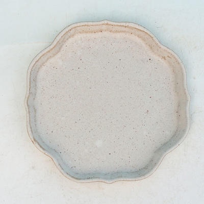 Bonsai water tray H 06 - 13,5 x 13,5 x 1,5 cm, beige - 13.5 x 13.5 x 1.5 cm - 1