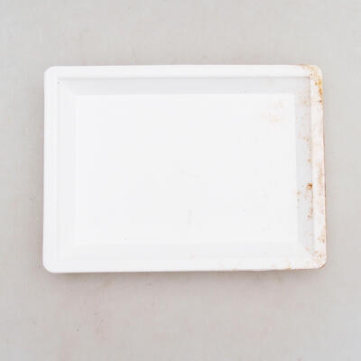 Bonsai saucer plastic PP-1 white 15 x 11 x 1.8 cm - 1
