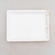 Bonsai saucer plastic PP-1 white 15 x 11 x 1.8 cm - 1/3