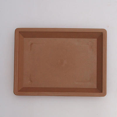 Bonsai saucer plastic PP-1 - 15 x 11 x 1.8 cm, beige