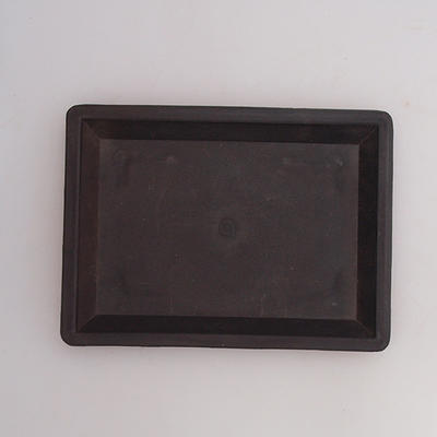 Bonsai saucer plastic PP-1 - 15 x 11 x 1.8 cm, black