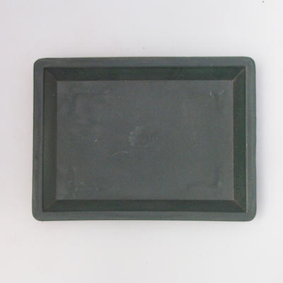 Bonsai saucer plastic PP-1 - 15 x 11 x 1.8 cm, green
