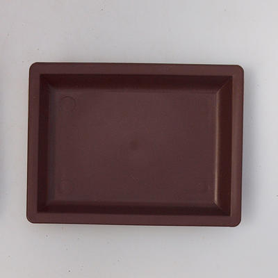 Bonsai saucer plastic PP-3 - 11 x 8 x 1.5 cm, Brown