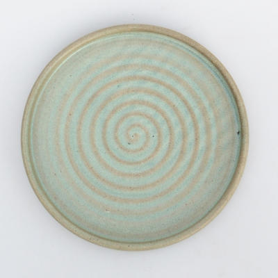 Bonsai tray by hand - 13 x 13 x 1,5 cm, green- 13 x 13 x 1.5 cm - 1