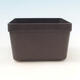 Bonsai bowl plastic YMDR brown -1 - 16 x 16 x 10 cm - 1/3