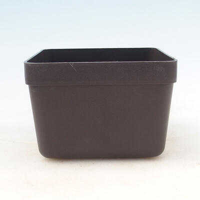 Bonsai bowl plastic YMDR-2 brown - 13 x 13 x 9 cm - 1