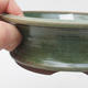 Ceramic bonsai bowl 16 x 16 x 5 cm, color green - 2/4