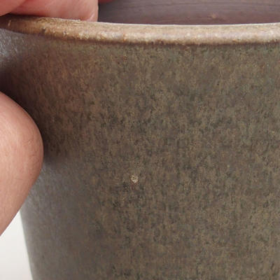 Ceramic bonsai bowl 9.5 x 9.5 x 9 cm, color green - 2