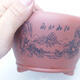Ceramic bonsai bowl 14 x 14 x 8.5 cm, brick color - 2/4