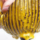 Ceramic Shell 7 x 7 x 7 cm, yellow color - 2/3