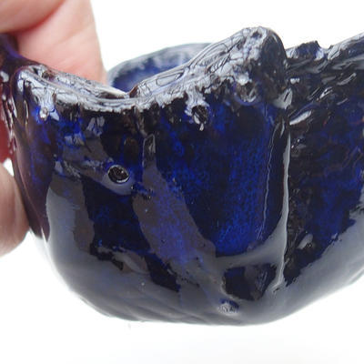 Ceramic Shell 7,5 x 7,5 x 6 cm, color blue - 2