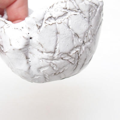 Ceramic Shell 7 x 7 x 5,5 cm, white color - 2