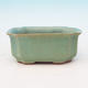 Ceramic bonsai bowl H 01 - 12 x 9 x 5 cm, green - 12 x 9 x 5 cm - 2/3