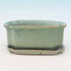 Bonsai bowl + tray H01 - tray 12 x 9 x 5 cm, tray 11,5 x 8,5 x 1 cm, green - bowl 12 x 9 x 5 cm, podmiska 11,5 x 8,5 x 1 cm - 2/3